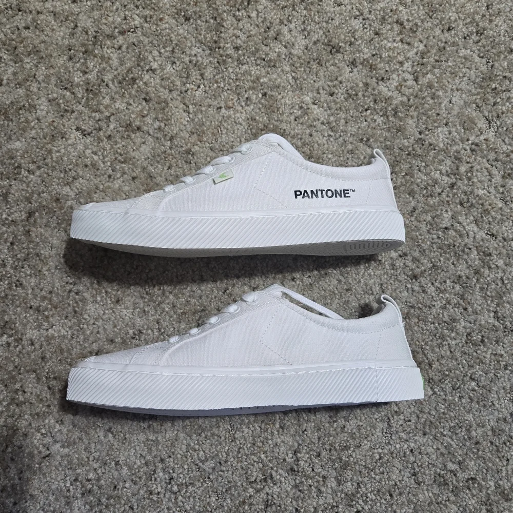 NIB Cariuma OCA Low Pantone Snow White Canvas Shoes - Picture 4 of 6